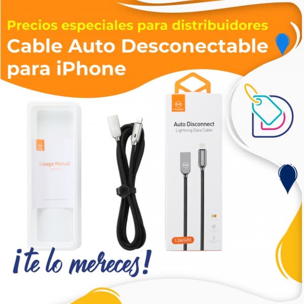 Cable auto-desconectable para iPhone
