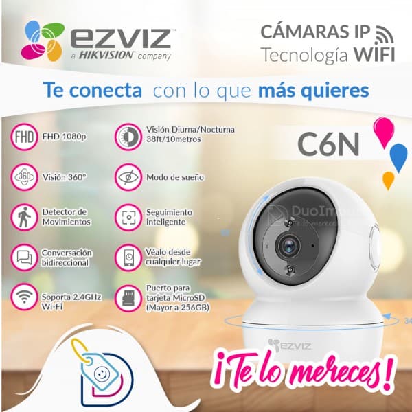 Cámara EZVIZ C6N - Tecnología WiFi